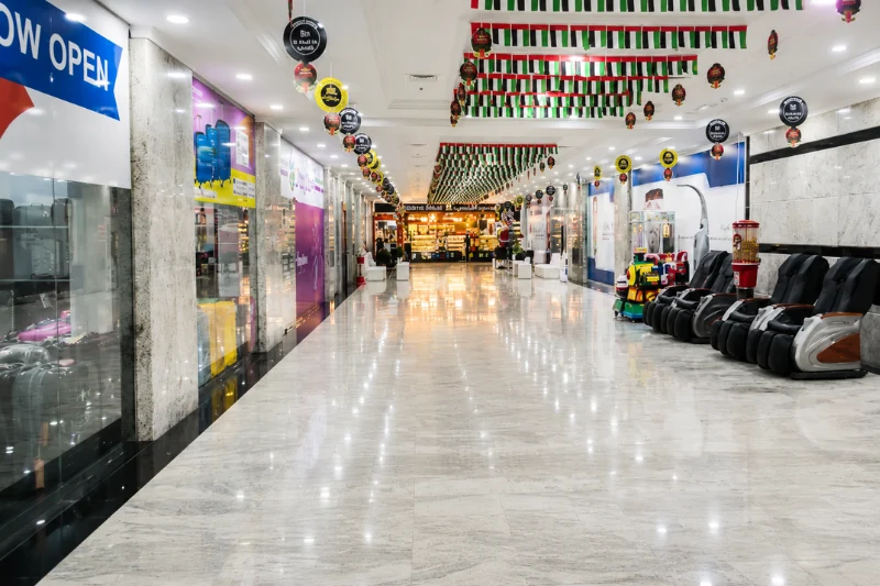 Inside view of Bin Shabib Mall Dubai