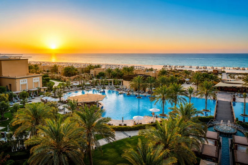 Luxury beachfront villa resort on Saadiyat Island