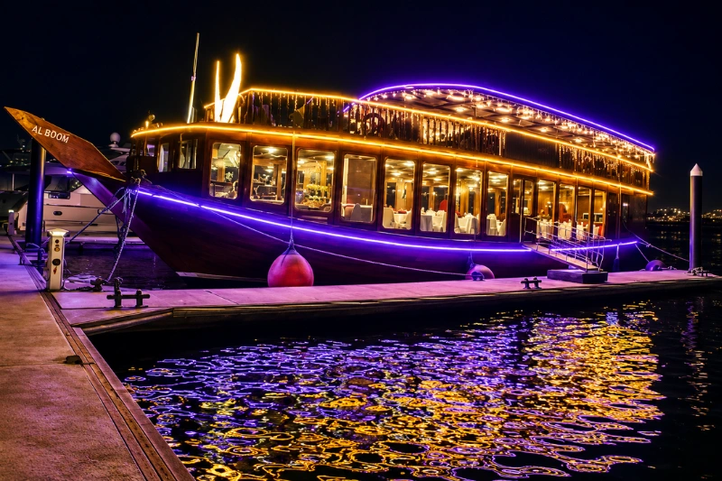Luxury dhow cruise at Al Boom Tourist Village Dubai