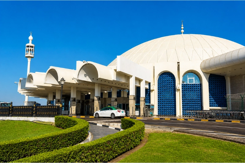 Sharjah International Airport exterior building view