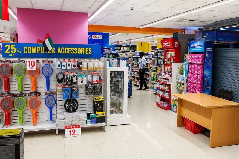 Electronics and accessories section at New City Centre Hypermarket
