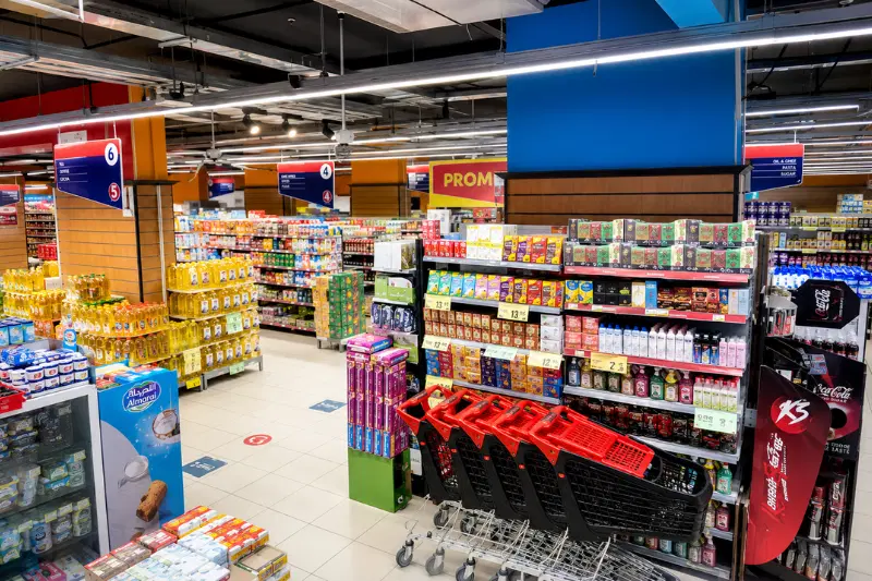 Inside New City Centre Hypermarket Sharjah