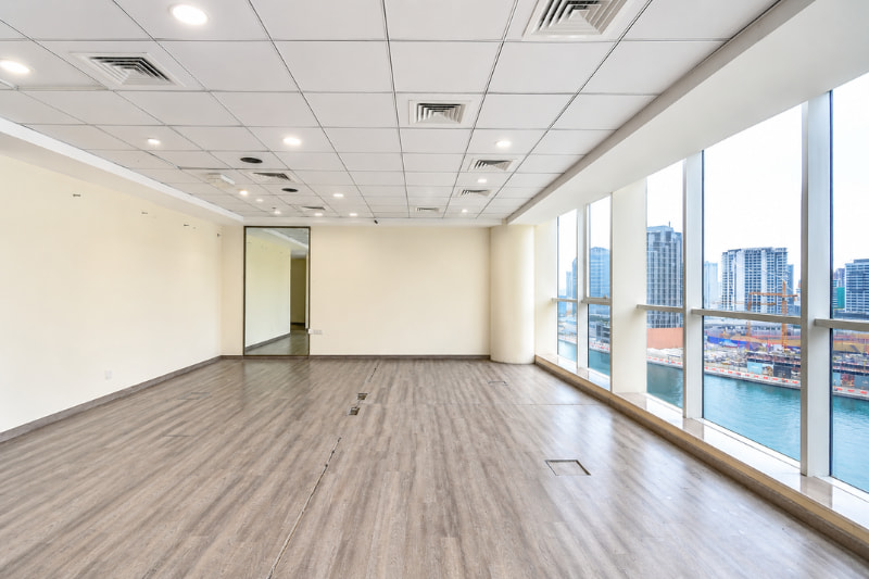 Modern office space in Lake Central Tower overlooking Business Bay, Dubai