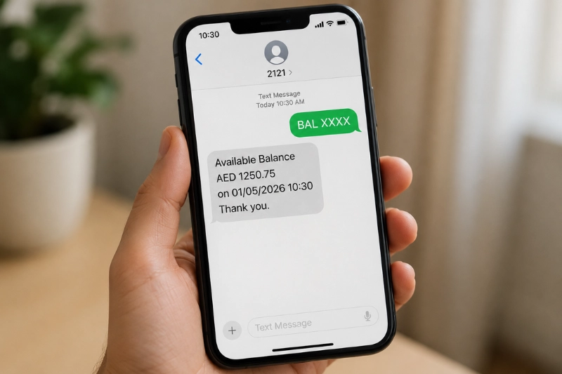 Ratibi card salary balance check via SMS