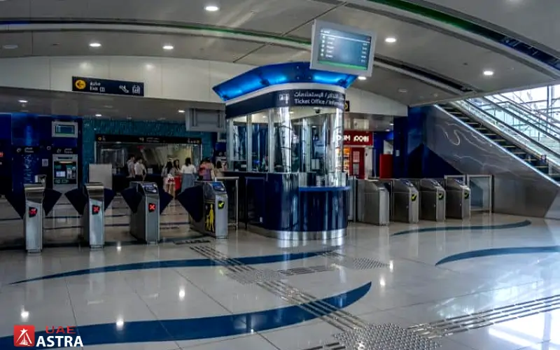 Facilities at Jadaf Metro Station