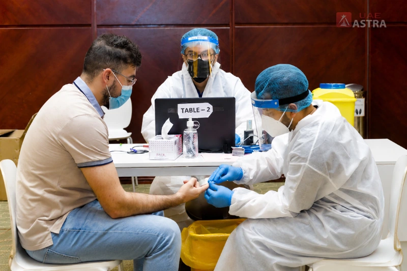DPI test Dubai blood sample collection at medical testing center