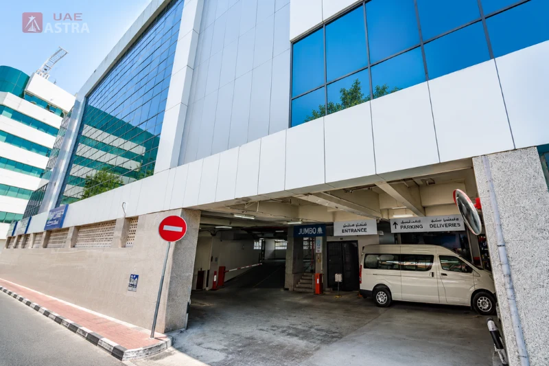 Jumbo Electronics head office entrance in Dubai