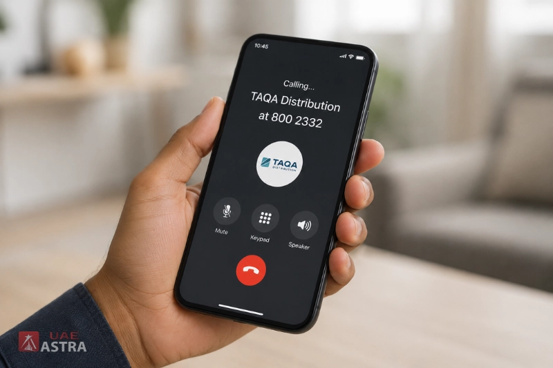 Calling TAQA Distribution at 800 2332