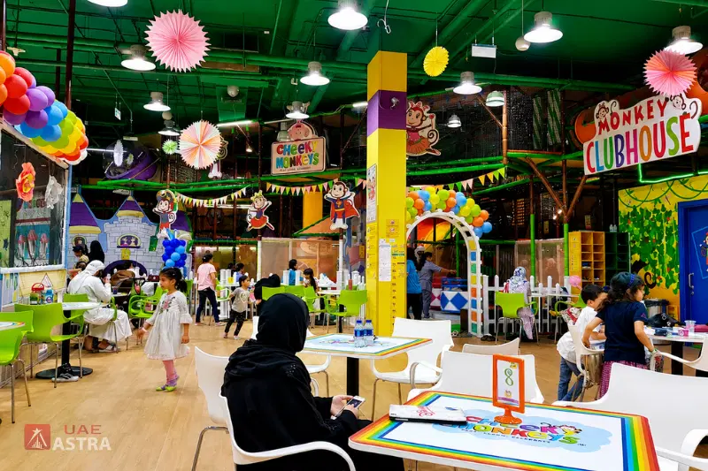 Cheeky Monkeys children’s entertainment at Etihad Mall Dubai