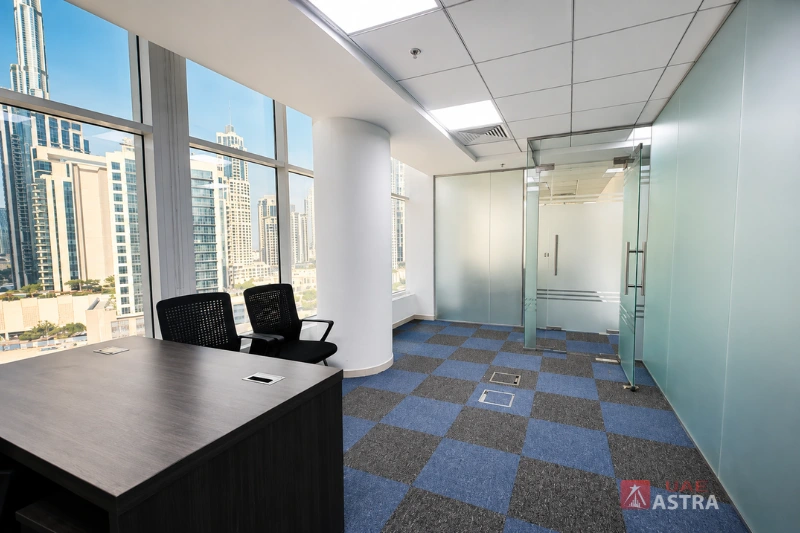 Clover Bay Tower office with city views in Business Bay Dubai