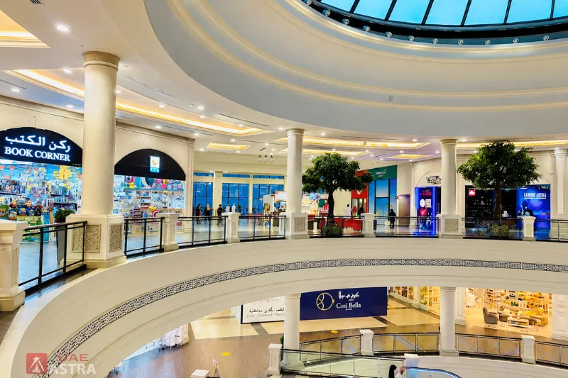 Deerfields Mall Abu Dhabi interior shopping area