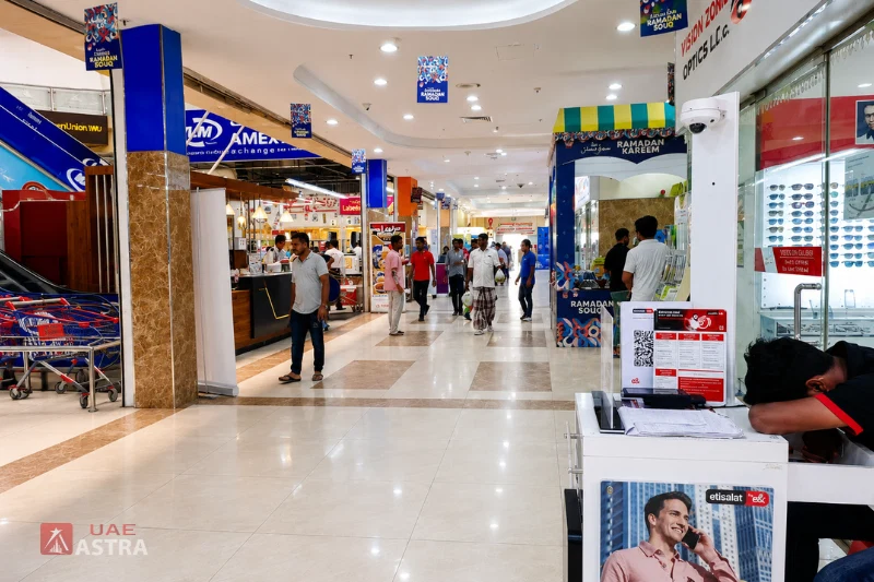 Grand City Mall Dubai interior corridor with shops