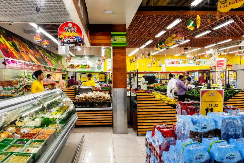 Grand City Mall Dubai supermarket interior
