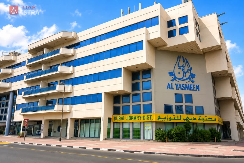 Hor Al Anz Library building in Dubai