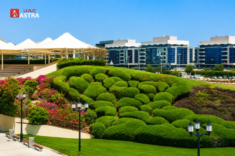 Khalifa Park Abu Dhabi landscaped gardens and green spaces
