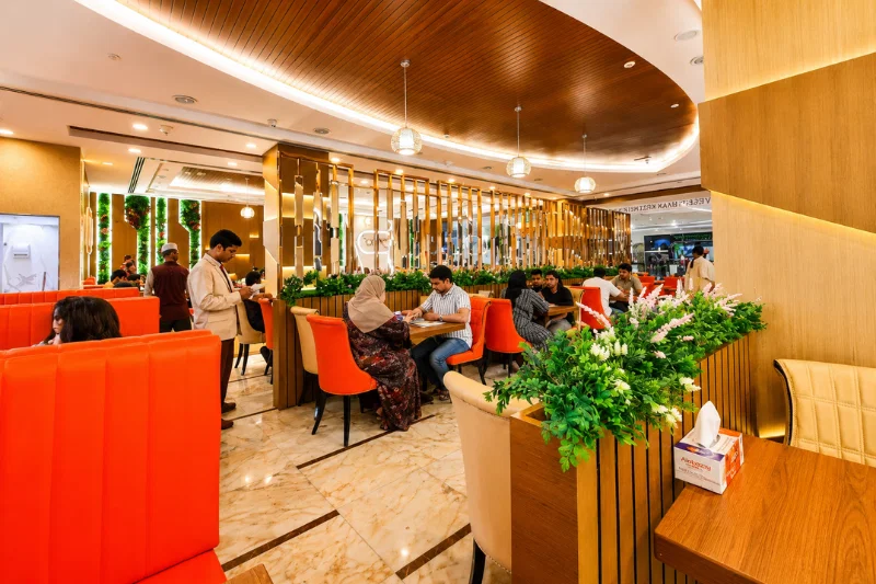 Madinat Zayed Shopping Centre dining area