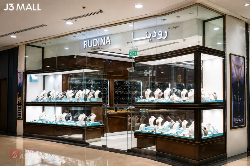 Rudina Jewellery store at J3 Mall Dubai