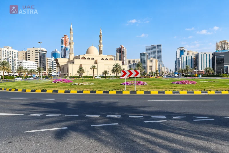 Sharjah city road near King Faisal Street and Al Majaz