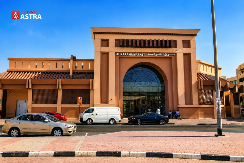 Al Karama Fish Market building in Dubai UAE