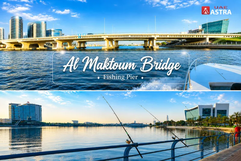 Al Maktoum Bridge and fishing pier