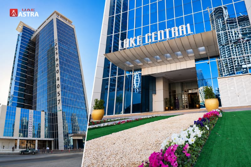 Lake Central Tower commercial office building in Business Bay, Dubai