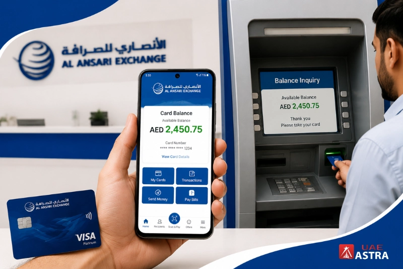 Al Ansari Balance Check via app and ATM
