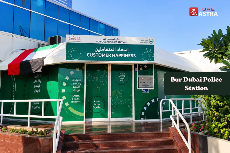 Bur Dubai Police Station exterior in Dubai