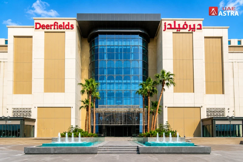 Deerfields Mall Abu Dhabi exterior facade
