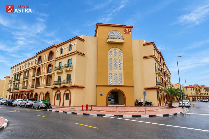 Spain Cluster building in International City Dubai