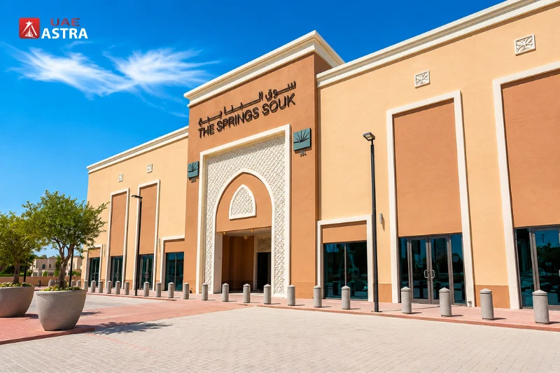 The Springs Souk entrance in The Springs, Dubai