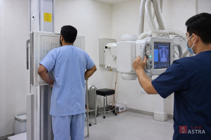 Chest X-ray for medical fitness screening