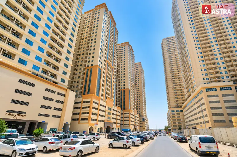 Emirates City Ajman residential towers and apartment buildings