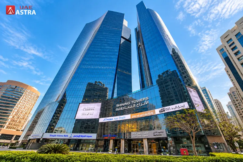 Shining Tower Abu Dhabi exterior view