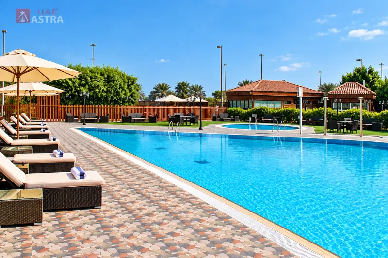 Villaggio Hotel Abu Dhabi swimming pool area