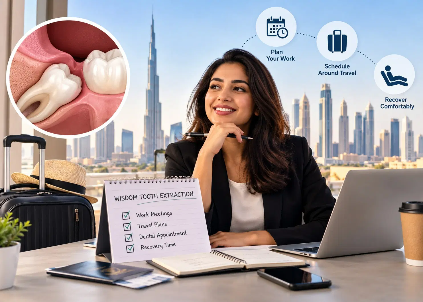 Wisdom tooth extraction planning for busy professionals in Dubai